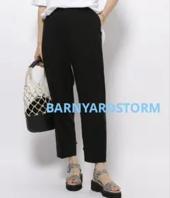 BARNYARDSTORM ストレッチ裾タブパンツ　ブラック　黒　Mサイズのサムネイル