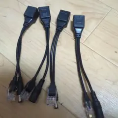 簡易POEケーブル、LANケーブル１本で楽々配線！