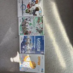 Wiiソフト4本セット（Wii Sports Resort他）