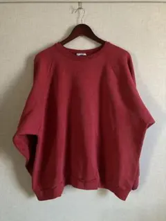 90s フルーツオブザルーム ラグランスウェット 赤