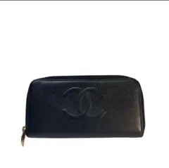 CHANEL シャネル　キャビアスキン　長財布