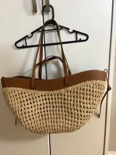 [新品/未使用] POLÈNE Cyme ラフィア (大) Polène | バッグ - Cyme - ラフィア