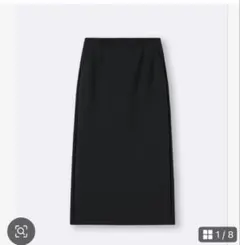 ジーユー　パフスウェットナロースカート　ブラック　Ｌ