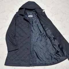 美品　カフェソーホーCAFE SOHO キルティングジャケット　ネイビー　L