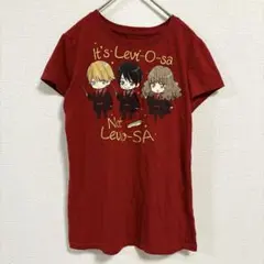 ハリーポッター キャラ Tシャツ クルーネック 半袖 XL 赤 綿混 キッズ