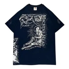 00s MACHINE HEAD バンT 悪魔 天使 フェード y2k 古着 M