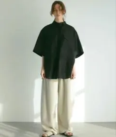 aere アエレ sheer chambray half coat 新品タグ付き - メルカリ