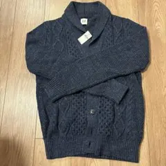 GAP ダークブルー ケーブルニット カーディガン S
