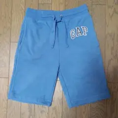 GAP 青 ショートパンツ 綿70%ポリエステル30%バックポケット付　ギャップ