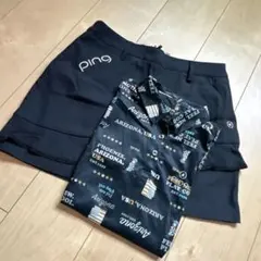 PING ノースリーブシャツ＆スカートの2点セット