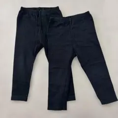 ブラック レギンス 90cm ポケット付き