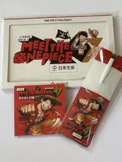 非売品 ONE PIECE カレンダー　付箋 ボールペン　セット