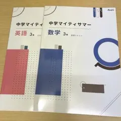 新原未使用♡最新版☆中学マイティサマー 中3 英語数学2冊セット