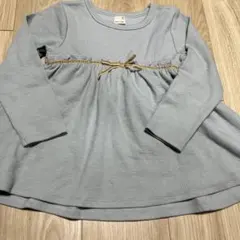 【新品未使用美品】petit main 長袖カットソー ライトブルー