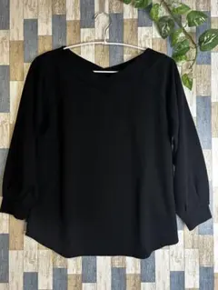 GLACIER グラシア 長袖プルオーバー　ボートネック バルーンスリーブ