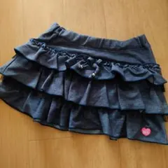 フリル付きダークブルースカート 90cm