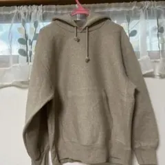 GU ベージュ フード付きパーカー Lサイズ