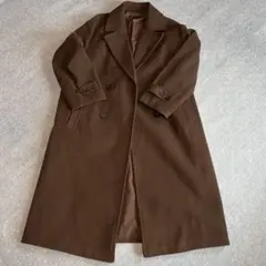 ZARA ブラウン ソフトオーバーサイズコート チェスターコート