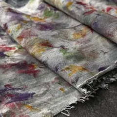 93 デニムペイント　ハギレ