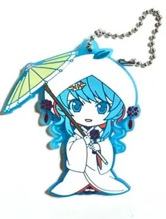 ねんどろいど 雪ミク いちご白無垢ver. ラバーキーホルダー 初音ミク