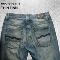 nudie jeans THIN FINN 34シンフィン ブルーグレーデニムのサムネイル