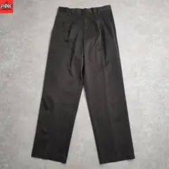 1445古着DOCKERSツータックチノスラックスＷ３１Ｌ３２ダークブラウンのサムネイル