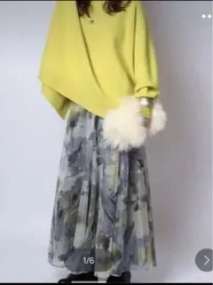 アルページュストーリー　花柄　チュール　スカート