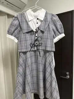 BUBBLES ジャケットティアードワンピース　半袖