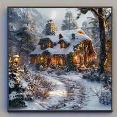 ダイヤモンドアート　冬景色③