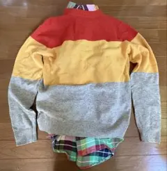 アーバンリサーチ　カジュアルブロックカラーニットセーター