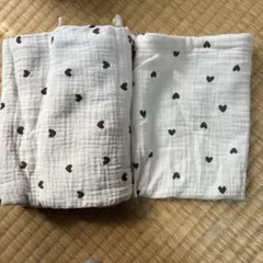 ハート柄授乳ケープ ホワイト