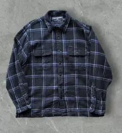 ポロスポーツ ラルフローレン ヘビーネルシャツ ネイビー Lサイズ チェック