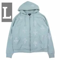 unknown london パーカー 水色 ブルー 中古・古着通販】Unknown london (アンノウンロンドン) ジップ