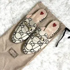 GUCCI ミュール ホースビット GGキャンバス - メルカリ