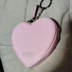 COACH ハート型コインケース ピンク