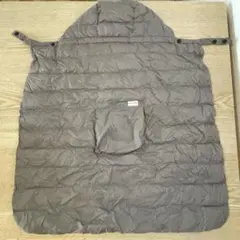 抱っこ紐、ベビーカー 防寒ケープ グレージュ