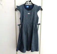 familiar デニムジャンバースカート 120cm これからの季節に！