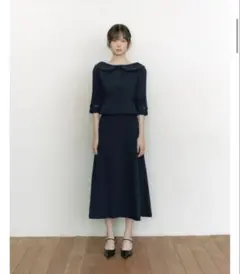 最終値下 紗栄子 さん FRAY I.D ホールガーメントポロカラーワンピース