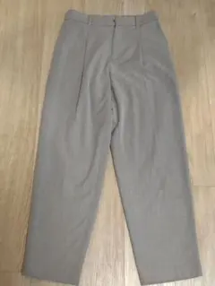 ユニクロ　ヒートテックタックワイドパンツ　ベージュ　S