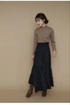 ロル L'Or Yoke Shirring Blouse ブラウン - メルカリ