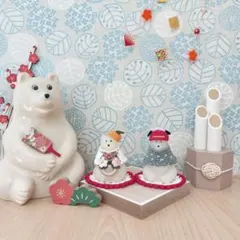 しろくま貯金箱◇お正月セット（ライトくまさん用2種類）