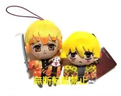 鬼滅の刃 キーチェーンマスコット・ ラスカルコラボ マスコット我妻善逸 2種