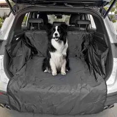 車用 トランクシート 防水 ペット 犬 荷室 ラゲッジカバー ブラック