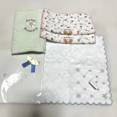 プライベートレーベル、その他タオルハンカチ ４枚セット新品未使用かわいい