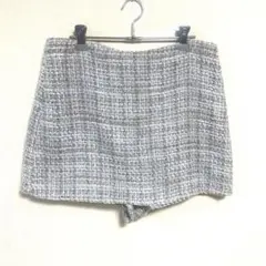 ZARA ザラ　テクスチャースコート　キュロット　スカパン　Ｌ