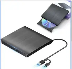 USB接続 CD/DVDドライブ ブラック