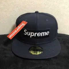 Supreme No Comp Box Logo New Era ネイビー