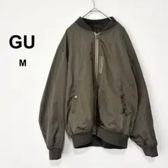 ジーユー ma1 ジャンパー ブルゾン オリーブグリーン 羽織り カジュアル M