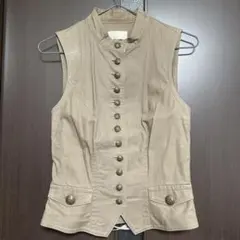 EXCENTRIQUE ジレ コルセット　ベスト EXCENTRIQUE ブラックデニム コルセット ベスト 編み上げ - メルカリ