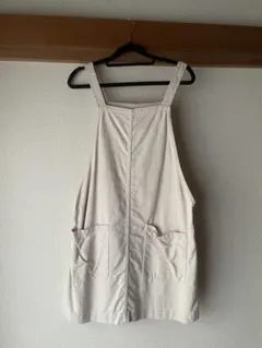 h&m ベージュ サロペットワンピース